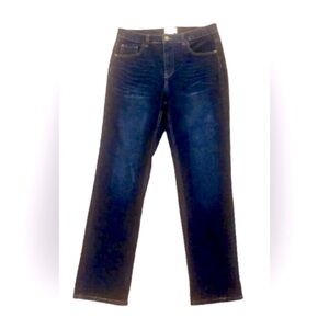 For The Republic Dark Wash High Rise Stretch Straight Leg Jeans Sz 8